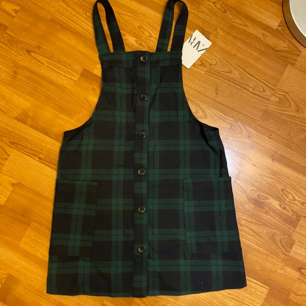 🍀 Zara Girls Plaid Jumper ☘️